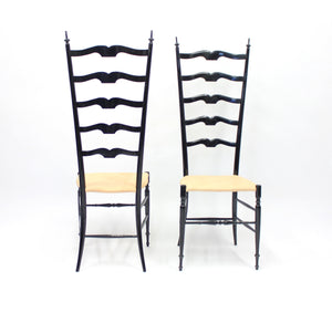 Vintage Italian Chiavari Chairs, 1950s, Set of 2