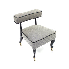 Load image into Gallery viewer, Small antique Slipper chair on castors, late 19th century
