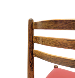 Rosewood & Leather Chairs by Nils Jonsson for Troeds, 1960s, Set of 10