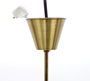Swedish brass chandelier, 1960s
