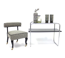 Load image into Gallery viewer, Small antique Slipper chair on castors, late 19th century