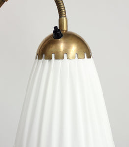 Swedish brass, Three-Light, Floor Lamp, 1940s