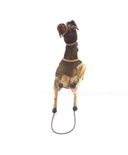 Load image into Gallery viewer, Charming early 20th century toy horse sculpture made of real horse hair