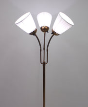 Load image into Gallery viewer, Swedish brass, Three-Light, Floor Lamp, 1940s