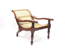 Load image into Gallery viewer, Colonial Plantation Chair with Rattan Seat, late 19th century