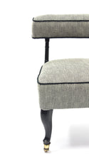 Load image into Gallery viewer, Small antique Slipper chair on castors, late 19th century