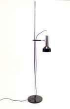 Load image into Gallery viewer, Vintage 1970&#39;s black and chrome plated floor light