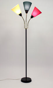 Mid-Century Swedish Three-Light Floor Lamp from AB Armaturhantverk