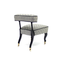 Load image into Gallery viewer, Small antique Slipper chair on castors, late 19th century