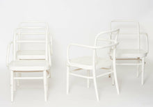 Load image into Gallery viewer, Rare set of Austrian A 64 F White Bentwood Chairs by Adolf Schneck for Thonet, 1929, Set of 4