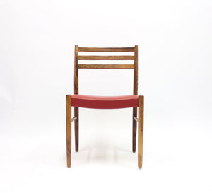 Rosewood & Leather Chairs by Nils Jonsson for Troeds, 1960s, Set of 10
