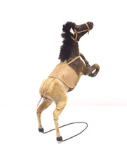 Load image into Gallery viewer, Charming early 20th century toy horse sculpture made of real horse hair