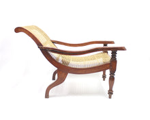 Load image into Gallery viewer, Colonial Plantation Chair with Rattan Seat, late 19th century