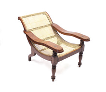 Load image into Gallery viewer, Colonial Plantation Chair with Rattan Seat, late 19th century