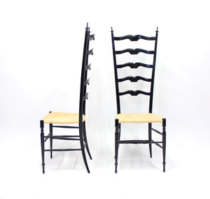 Vintage Italian Chiavari Chairs, 1950s, Set of 2