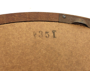 Round Danish Solid Teak Wall Mirror, 1960s