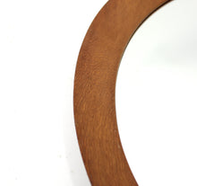 Load image into Gallery viewer, Round Danish Solid Teak Wall Mirror, 1960s