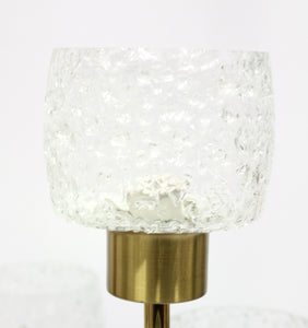 Swedish brass chandelier, 1960s