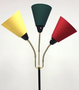 Mid-Century Swedish Three-Light Floor Lamp from AB Armaturhantverk