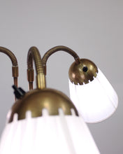 Load image into Gallery viewer, Swedish brass, Three-Light, Floor Lamp, 1940s