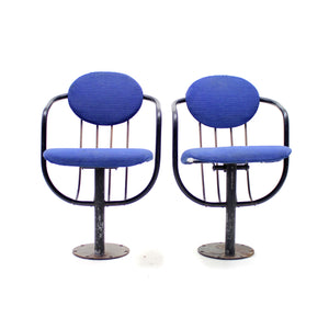 Poul Henningsen, pair of foldable theatre chairs for the Betty Nansen Theatre, 1957